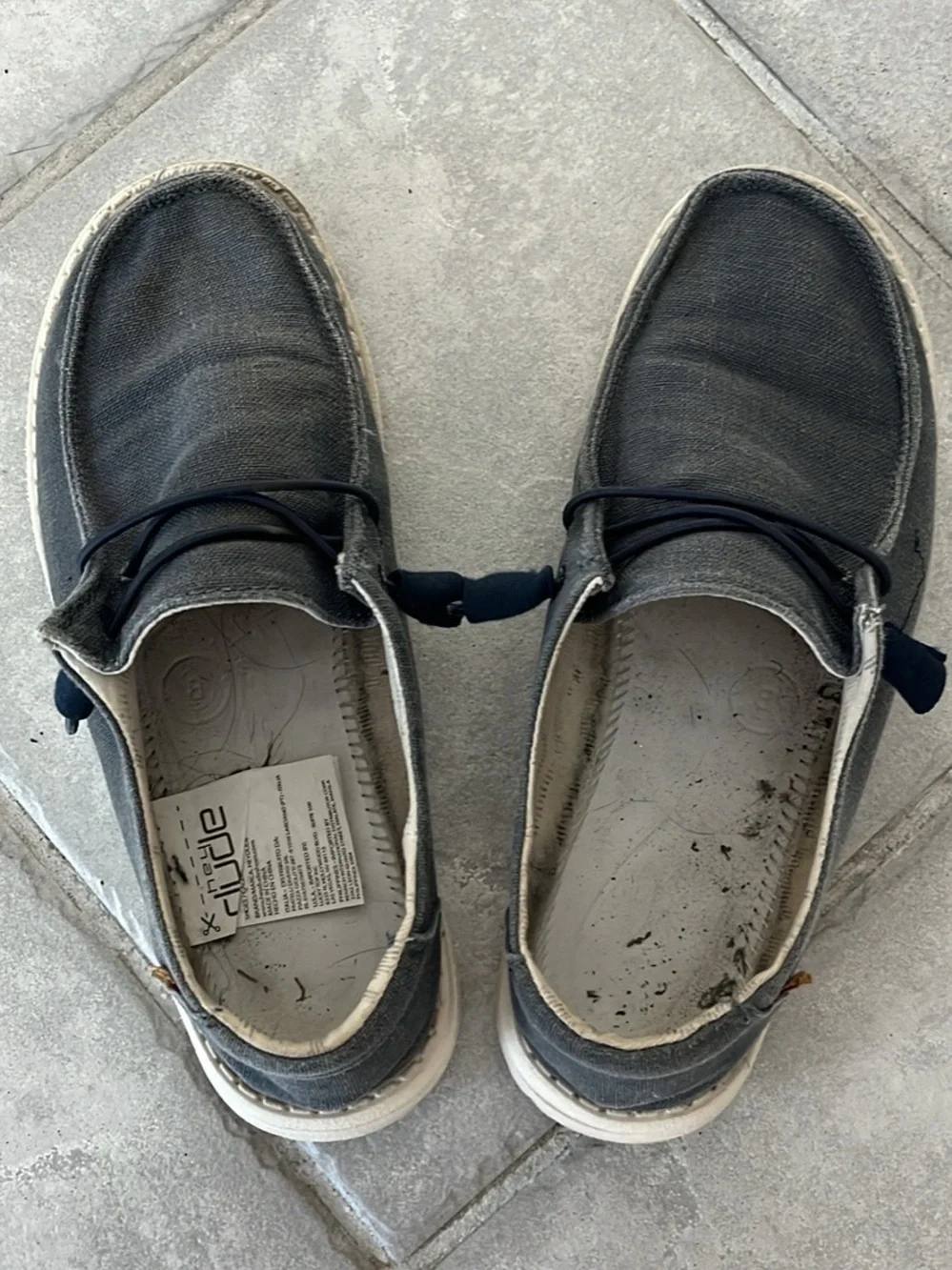 Hey Dude Women's Slip-On Canvas Loafers - Charcoal Gray